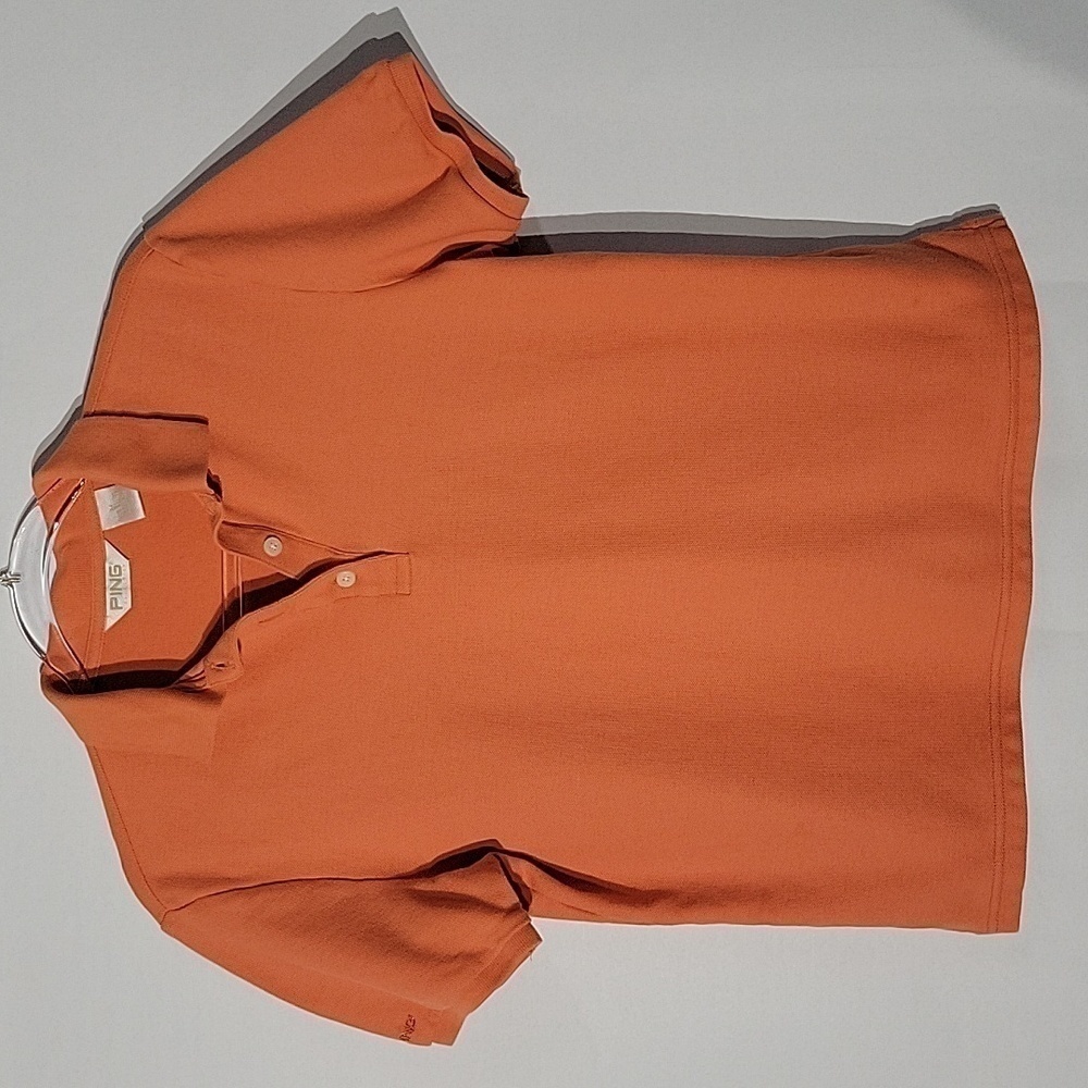 Ping Collection, Youth Golf Polo, Orange, Size Medium